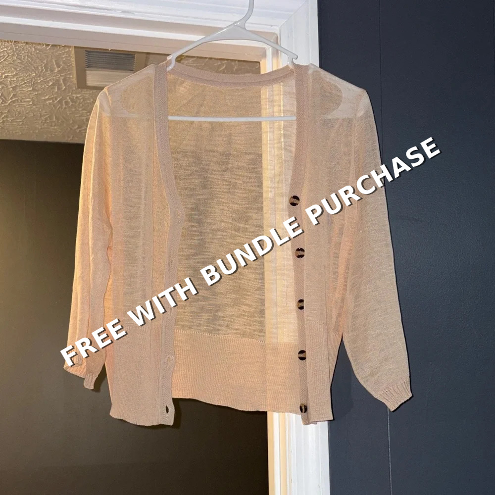 FREE Women's Cream Cardigan Sweater